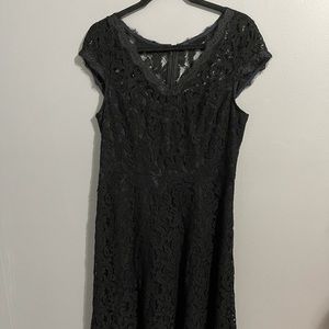 Black lace dress